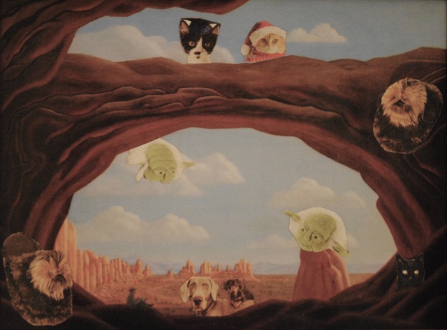 Double Arch Whimsy, 2020, photo-collage, 5 x 7