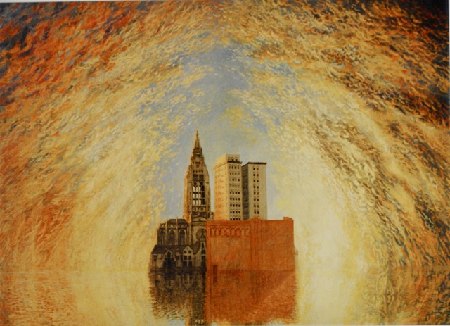The Church After The Rain, 1993, oil on canvas, 36 x 50