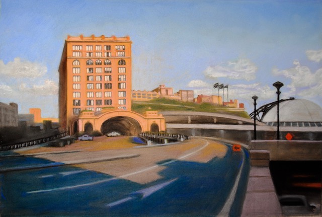 Union Station, 2021, pastel, 21.5 x 31.5
