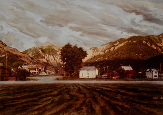 Telluride, Stormy Sky, 1983, pastel, 20 x 28.5