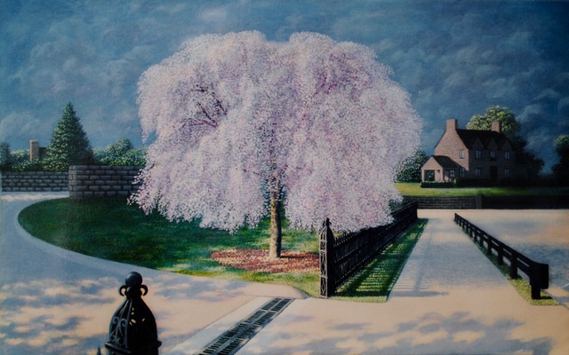 The Pink Tree, 2003, oil on canvas, 30 x 48