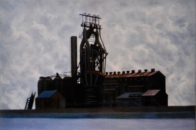 The Mill By The Parkway, 2002. oil on canvas, 34 x 50