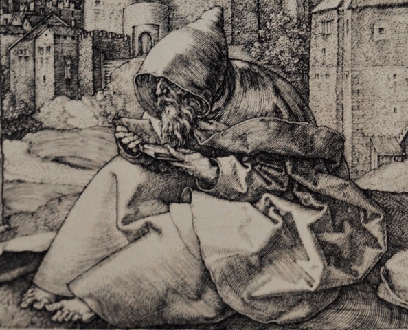 Saint Augustine, engraving by Albrecht Durer - used for Hermit
