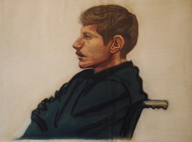Richard Kieley, 1972, pastel, 12 x 18